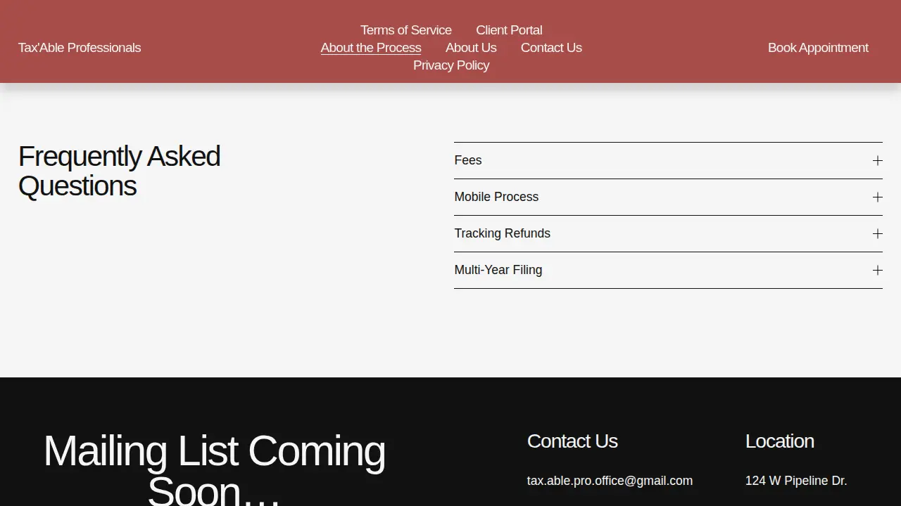Tax'able page