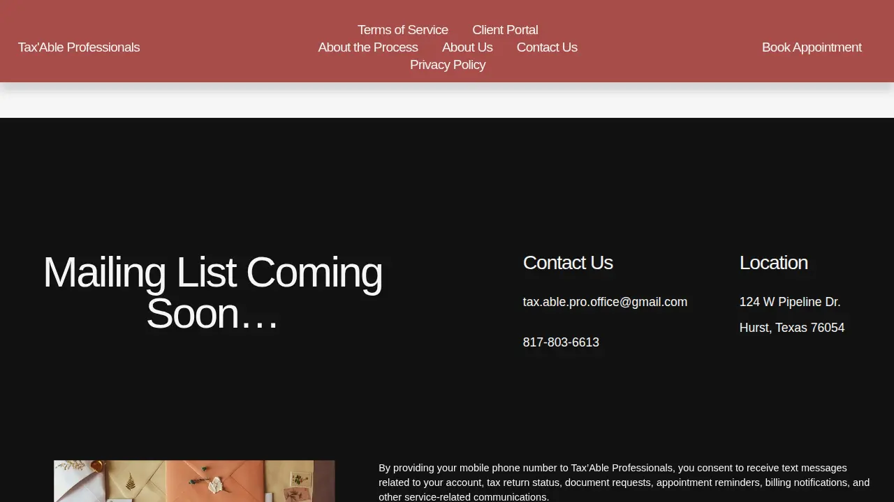 Tax'able page