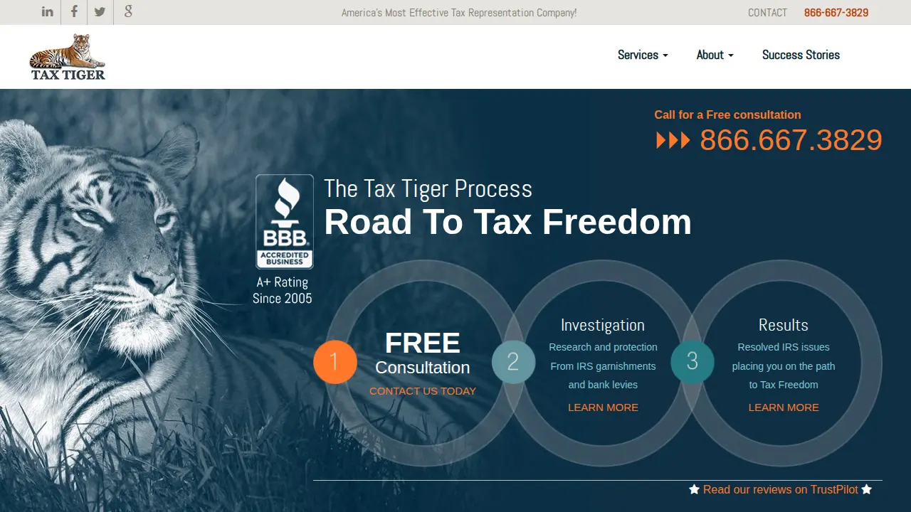 Tax Tiger page