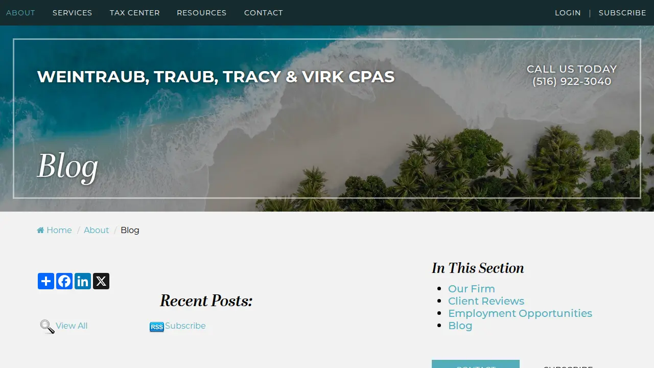Weintraub, Traub, Tracy & Virk CPAs LLP page