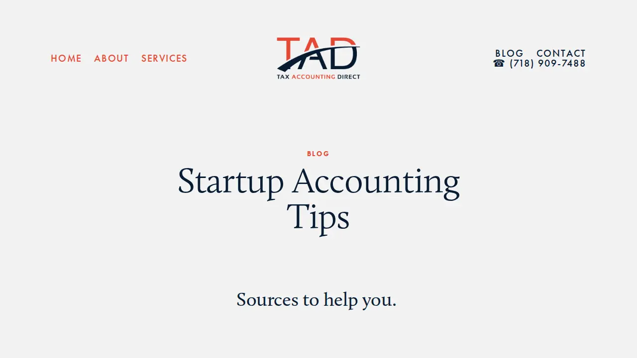 Tax Accounting Direct Corp. page