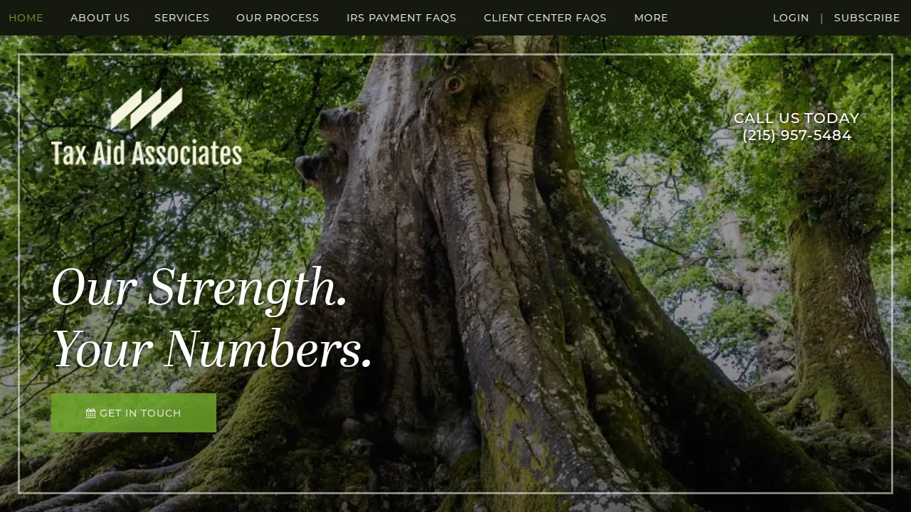 Tax Aid Associates page