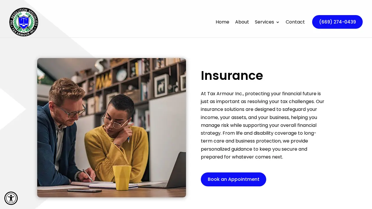 Tax Armour Inc. page