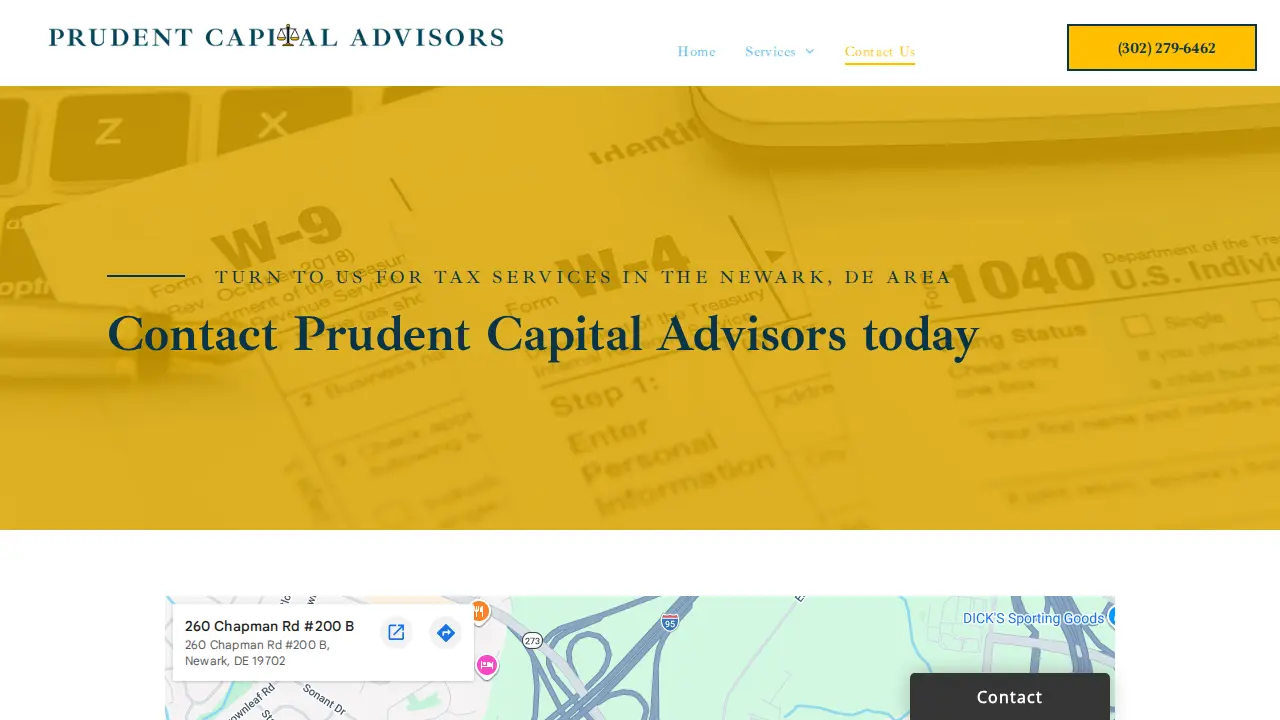 Prudent Capital Advisors page