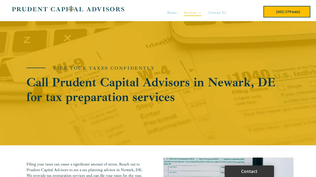 Prudent Capital Advisors page