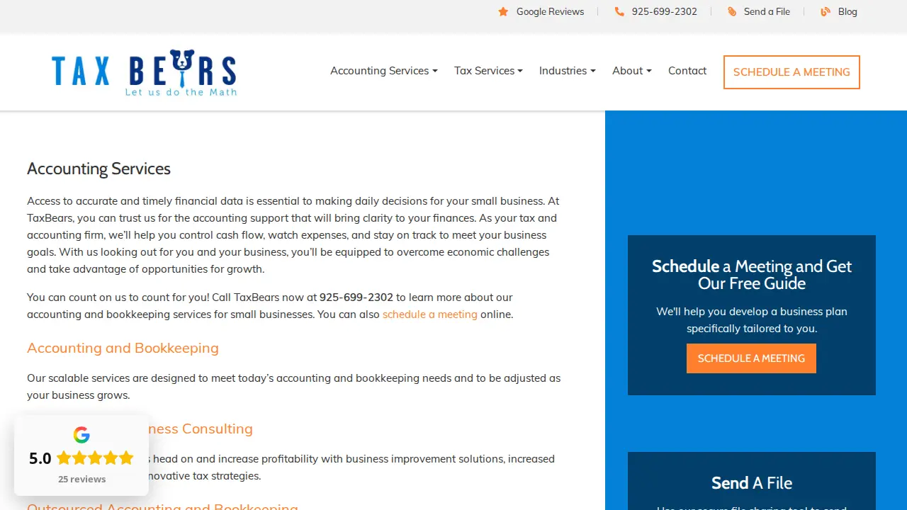 Tax Bears page