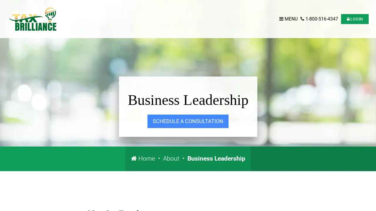 Tax Brilliance Advisors page