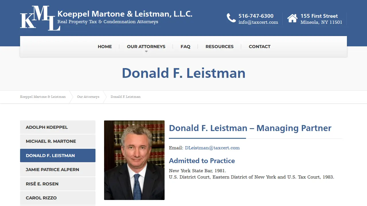 Koeppel Martone Leistman, LLP page