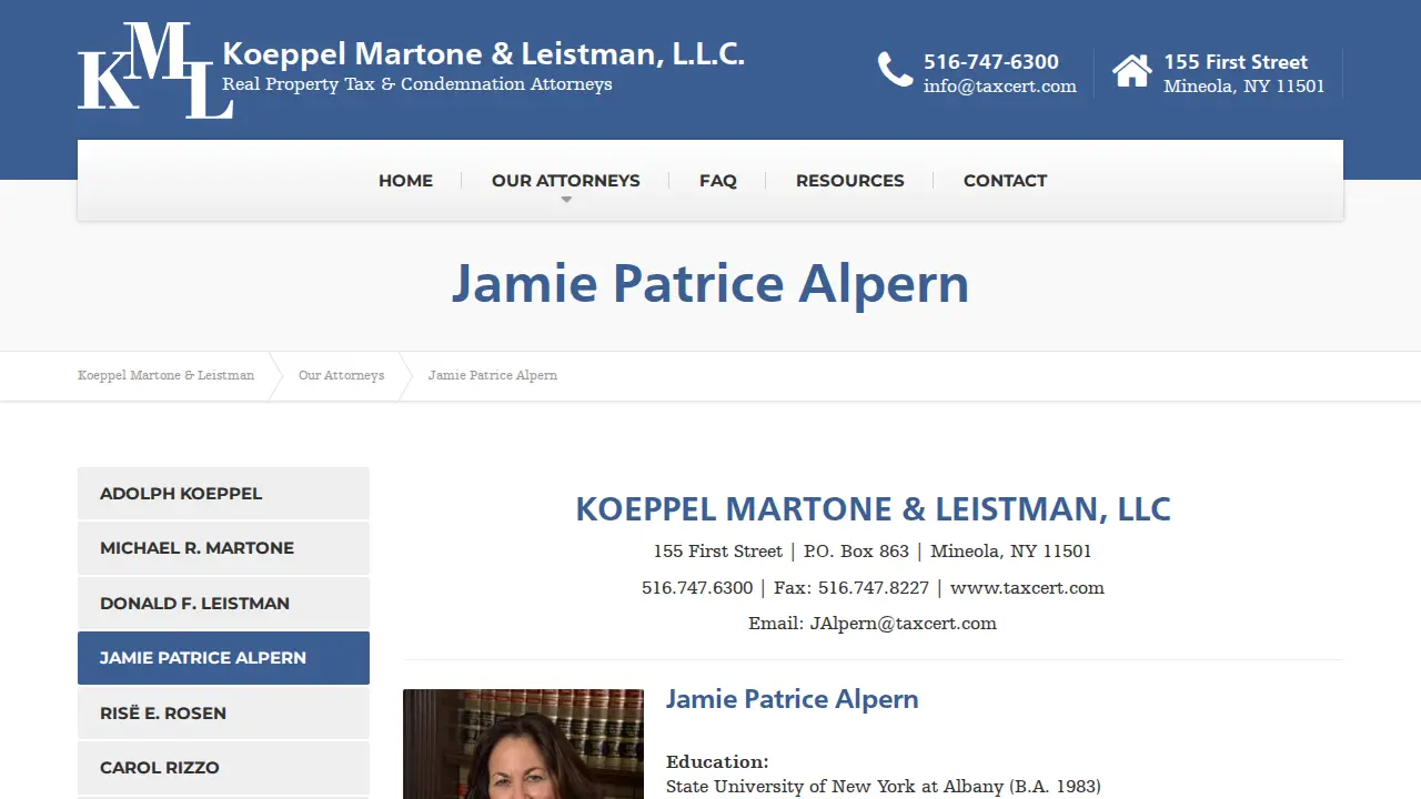 Koeppel Martone Leistman, LLP page