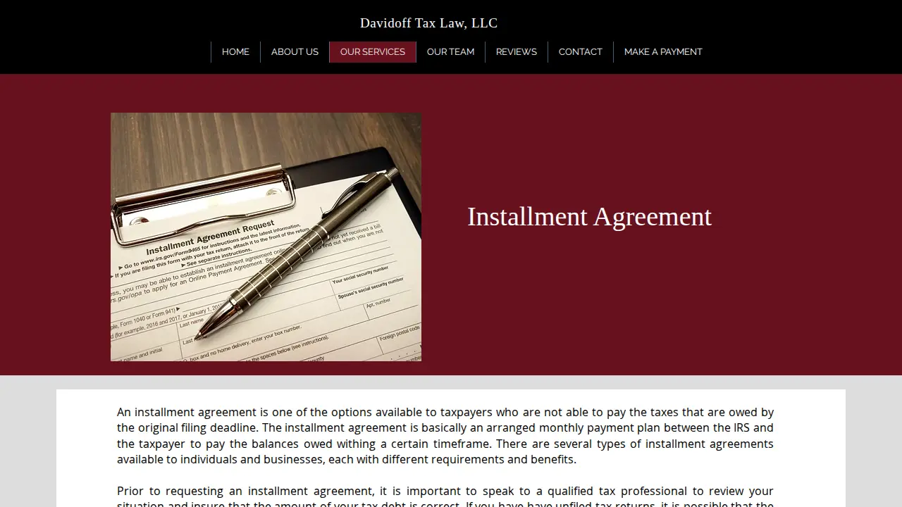 Davidoff Tax Law, LLC page