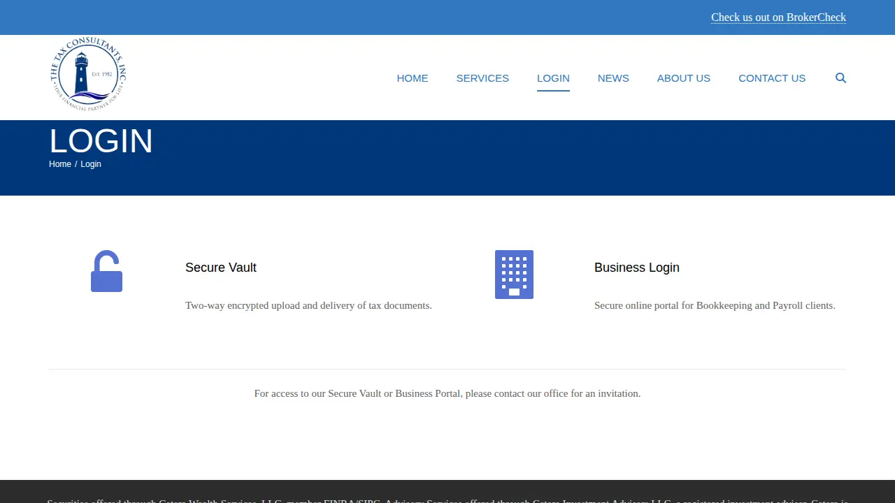 The Tax Consultants, Inc. page