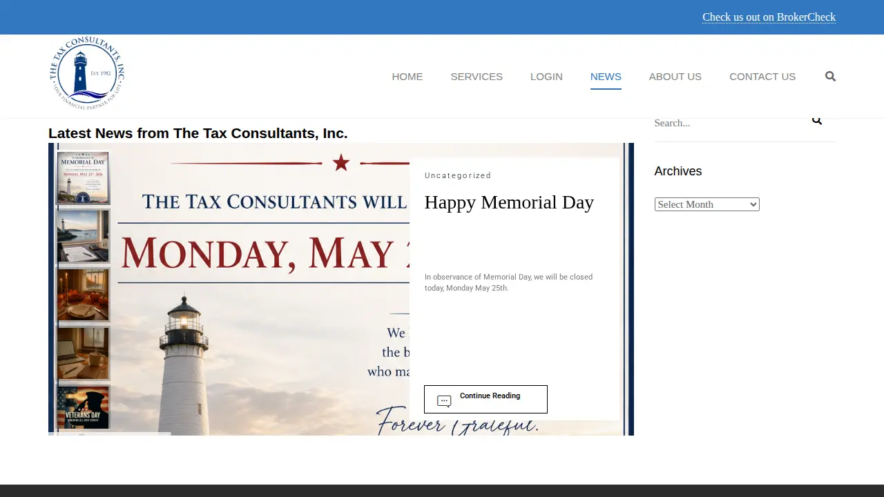 The Tax Consultants, Inc. page