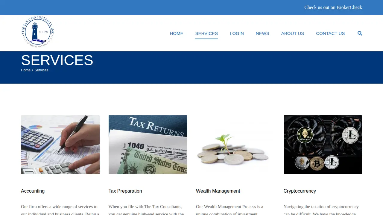 The Tax Consultants, Inc. page