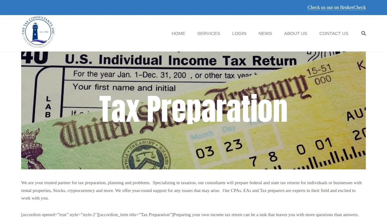 The Tax Consultants, Inc. page