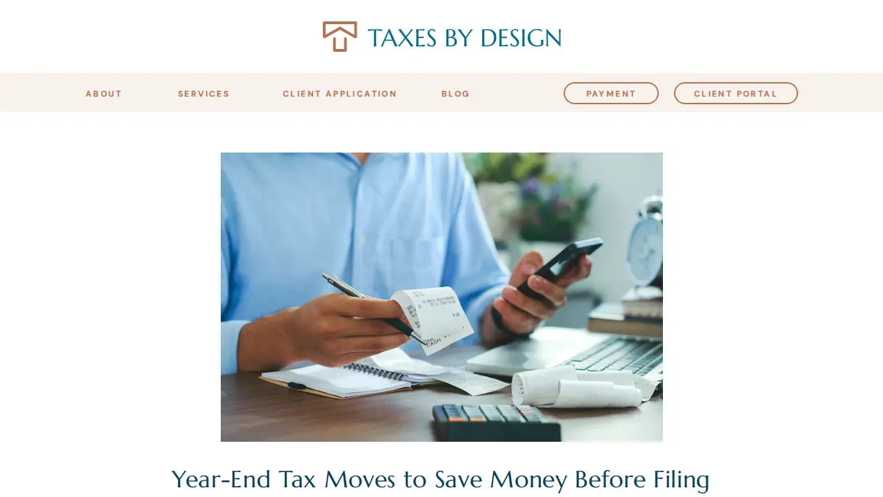 Lisa C Silva, CPA - Taxes By Design page