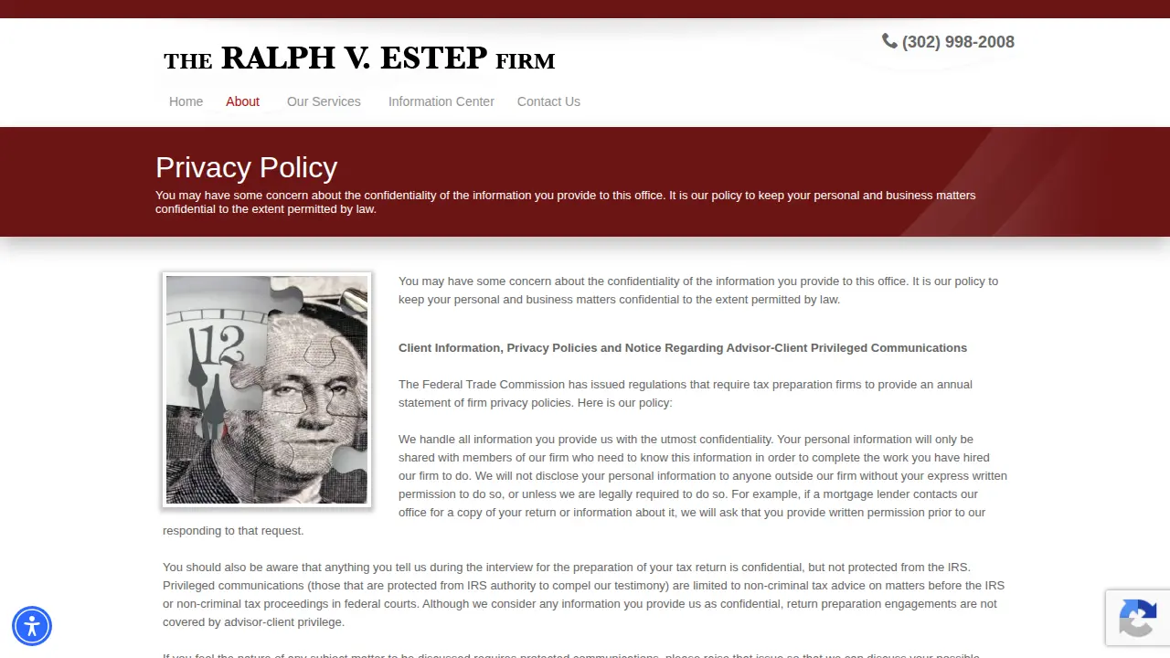 The Ralph V. Estep Firm page