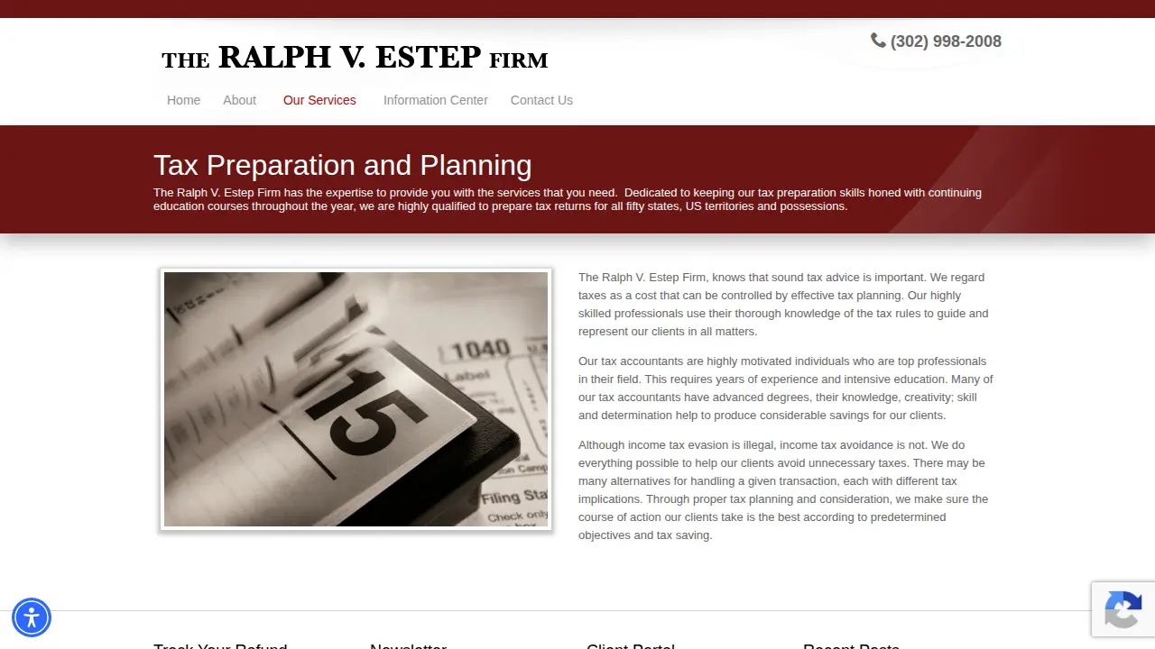 The Ralph V. Estep Firm page