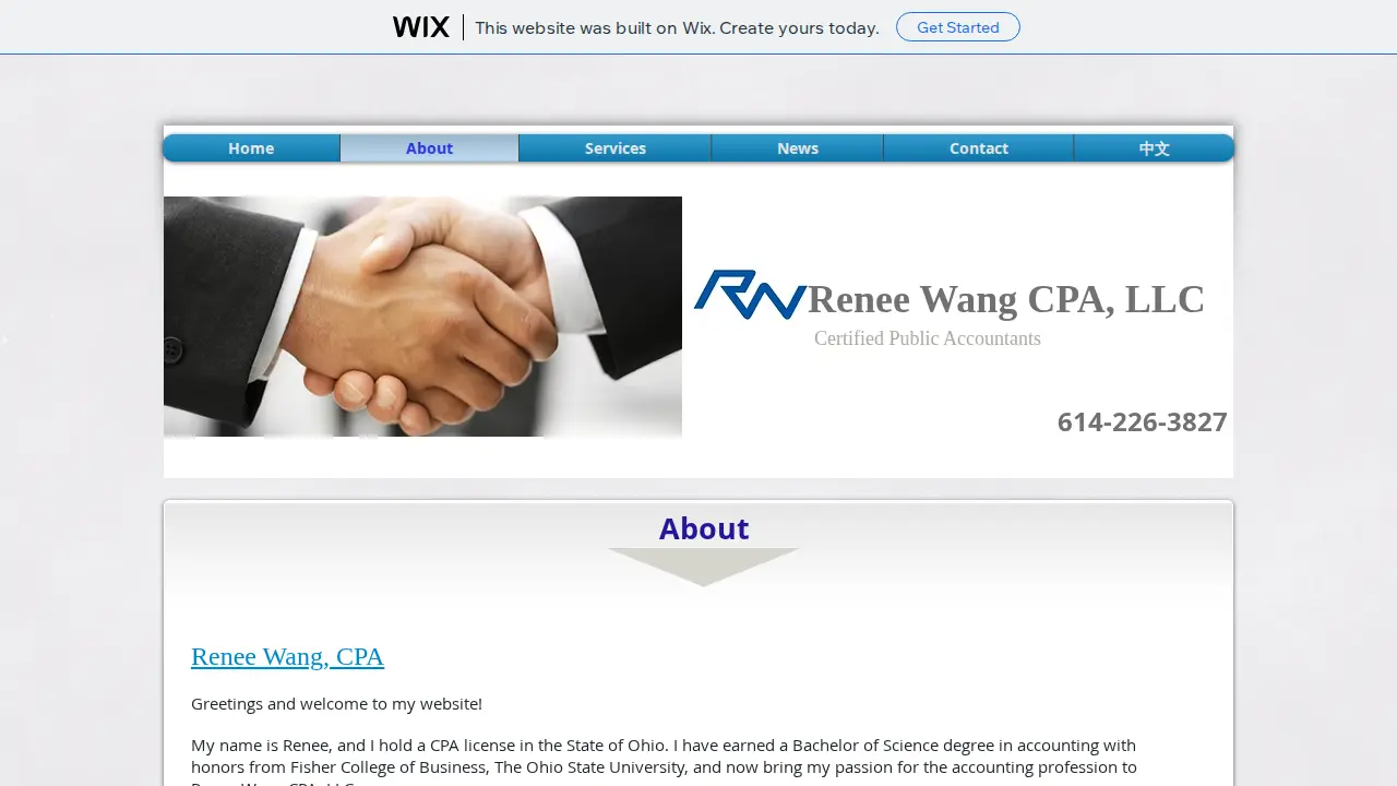 Renee Wang CPA, LLC | TAXESMART Tax and Accounting Services page