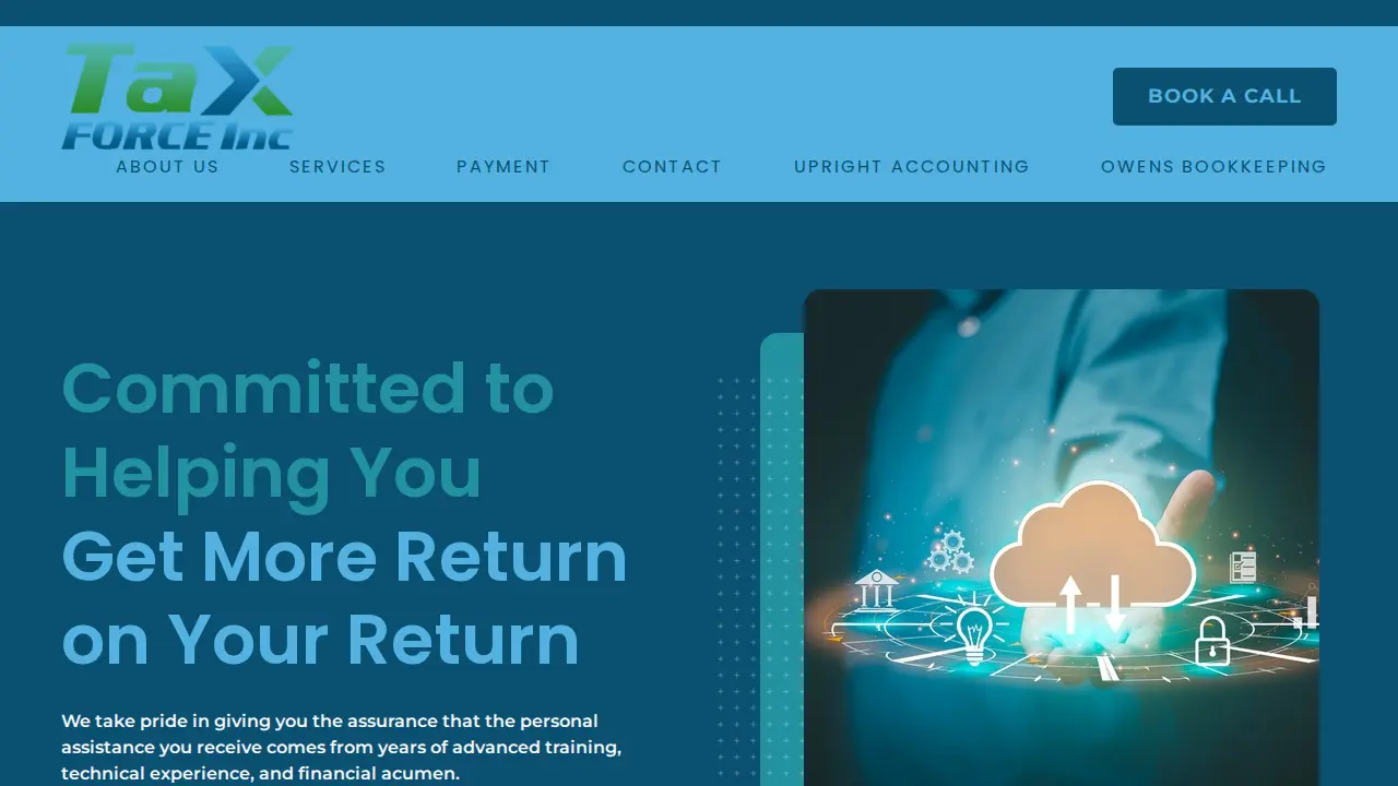 Tax Force Inc page