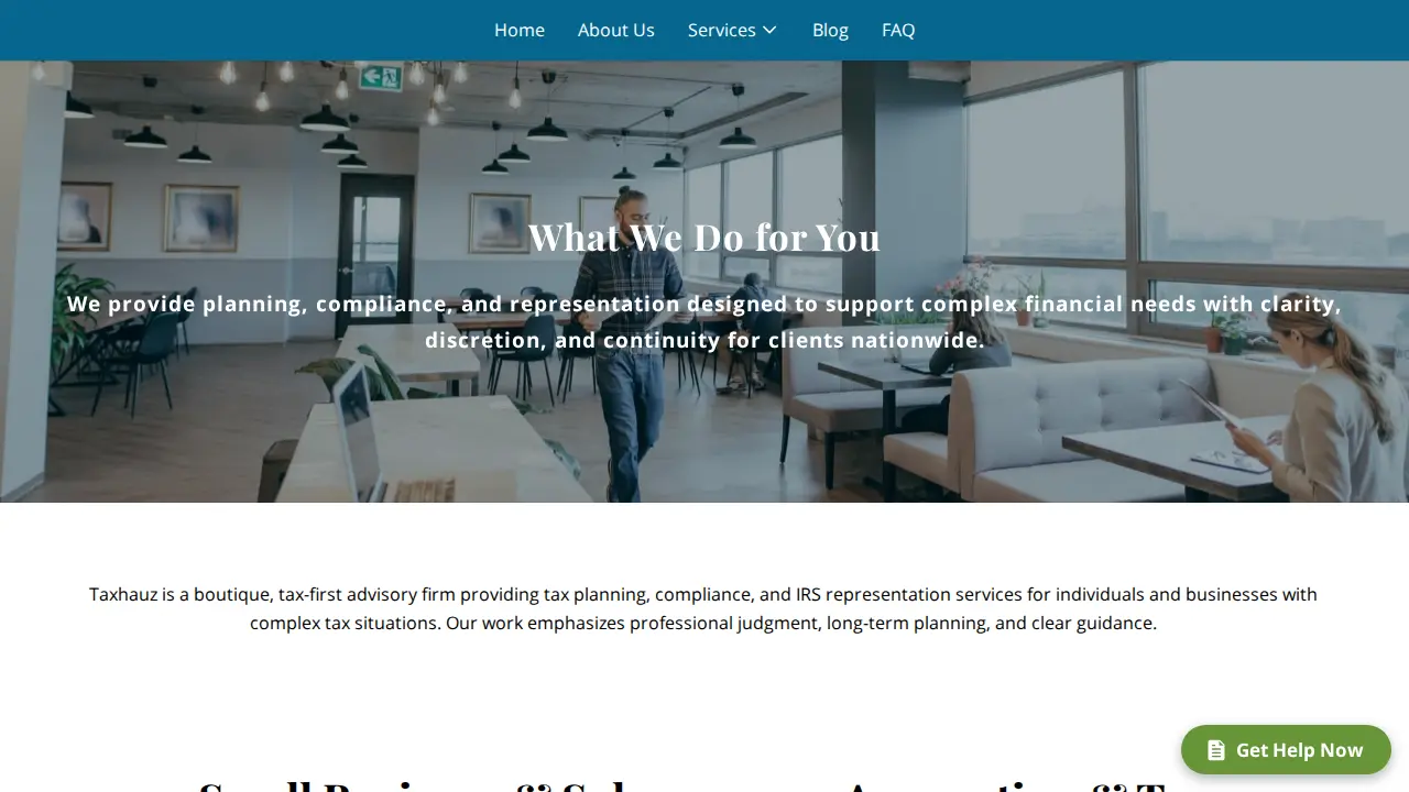 Taxhauz LLC page