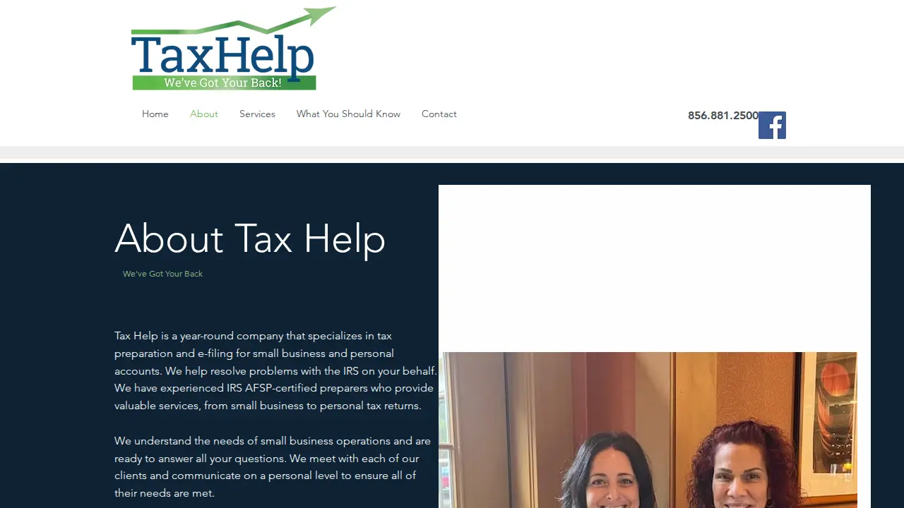 Tax Help page