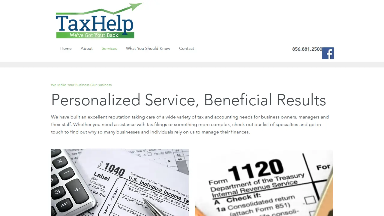 Tax Help page