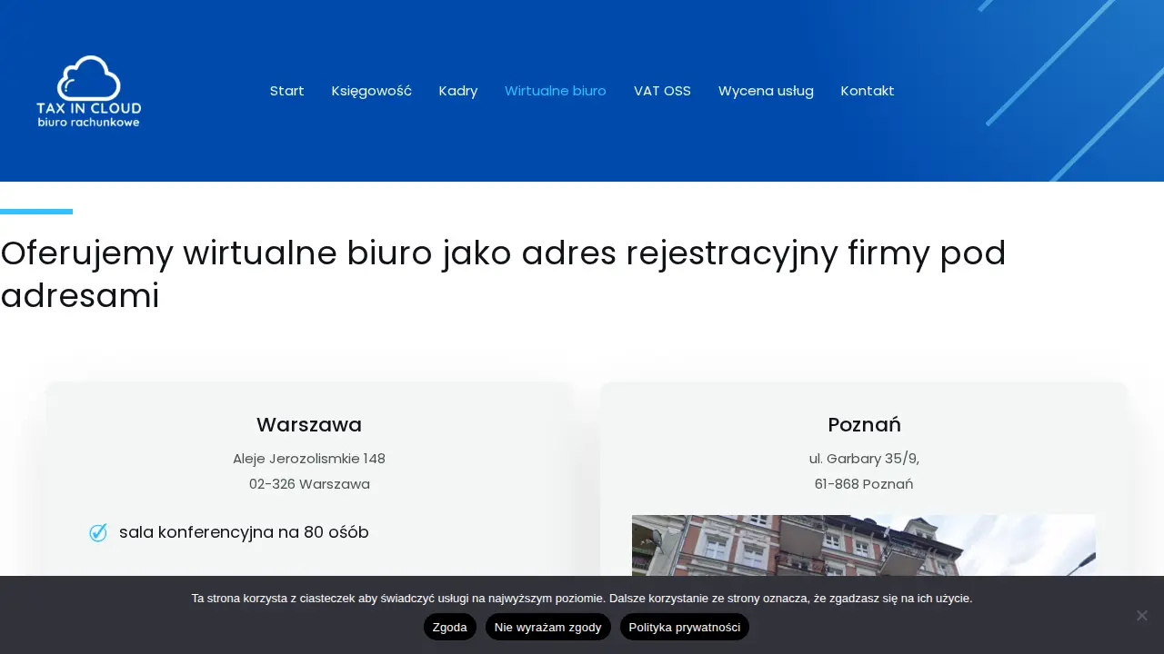 TAX IN CLOUD Biuro Rachunkowe Warszawa page