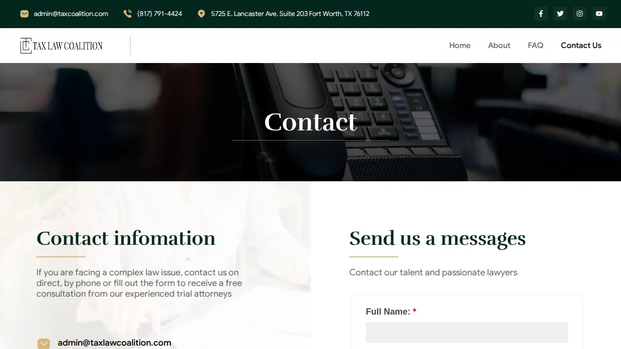 A&I Tax Consultants page