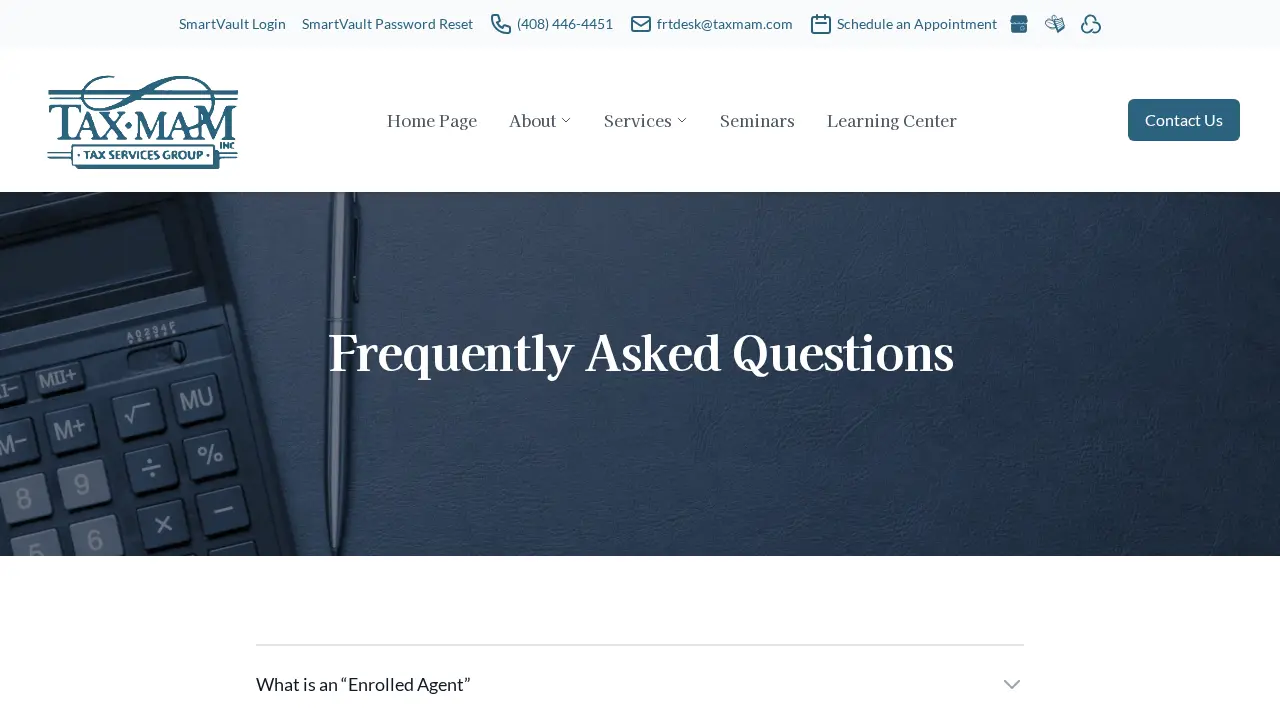 TaxMam, Inc., page