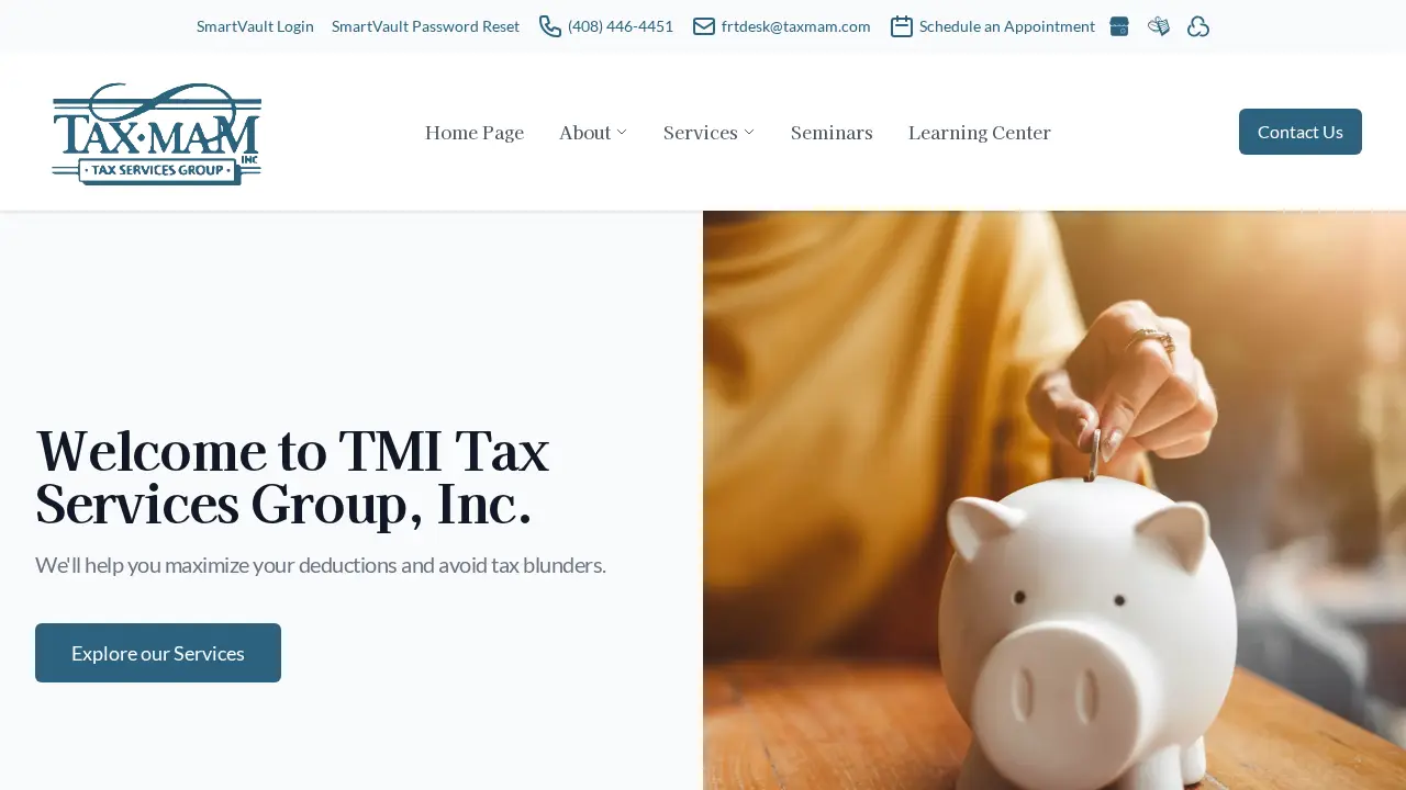 TaxMam, Inc., page