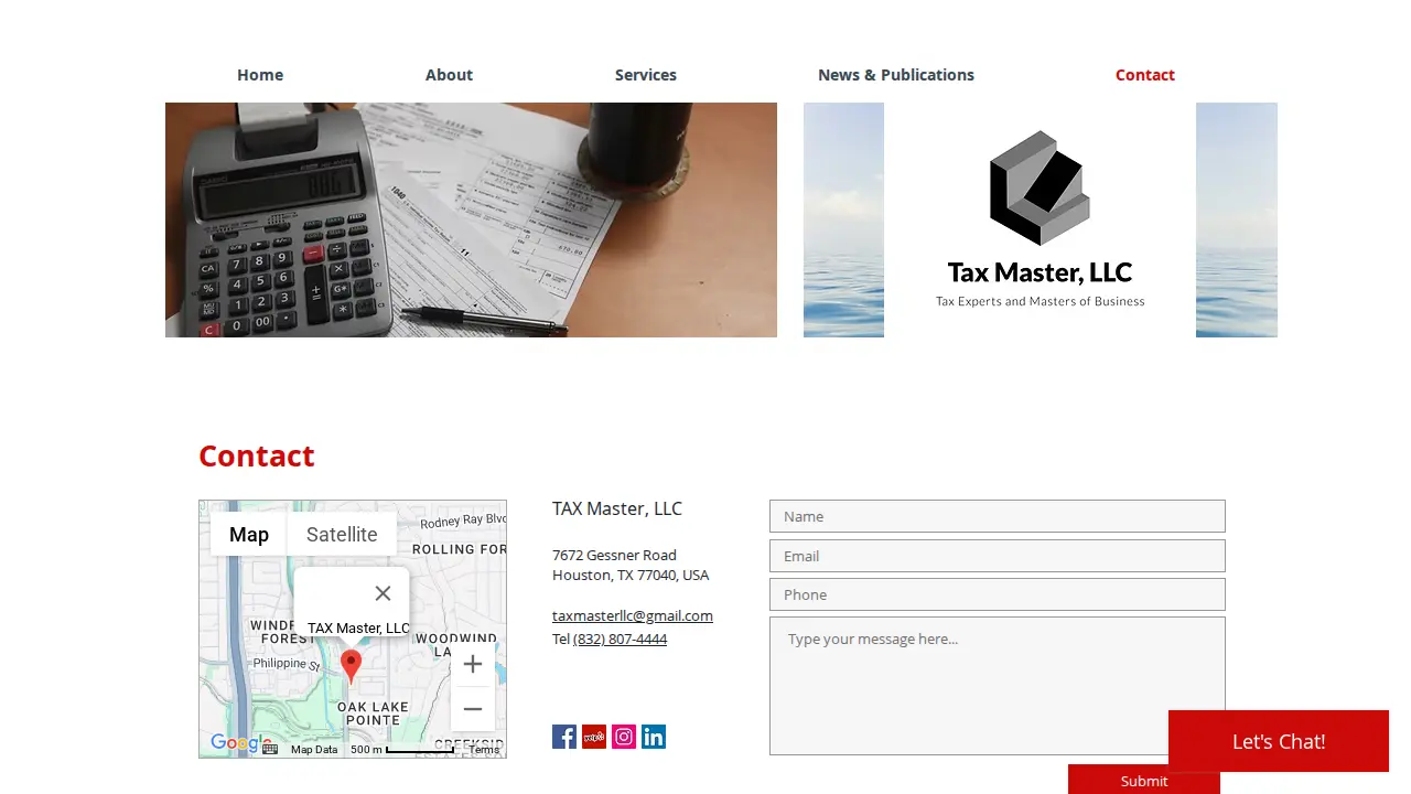TAX Master, LLC page