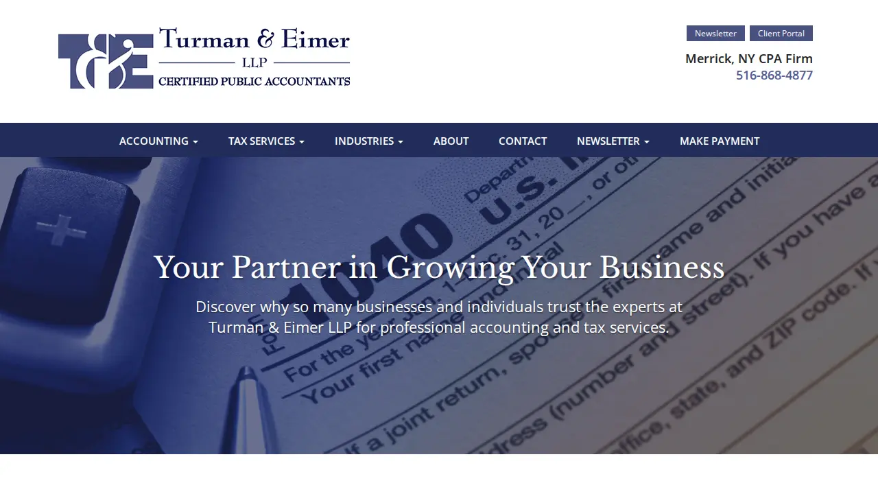 Turman & Eimer, LLP , Certified Public Accountants page