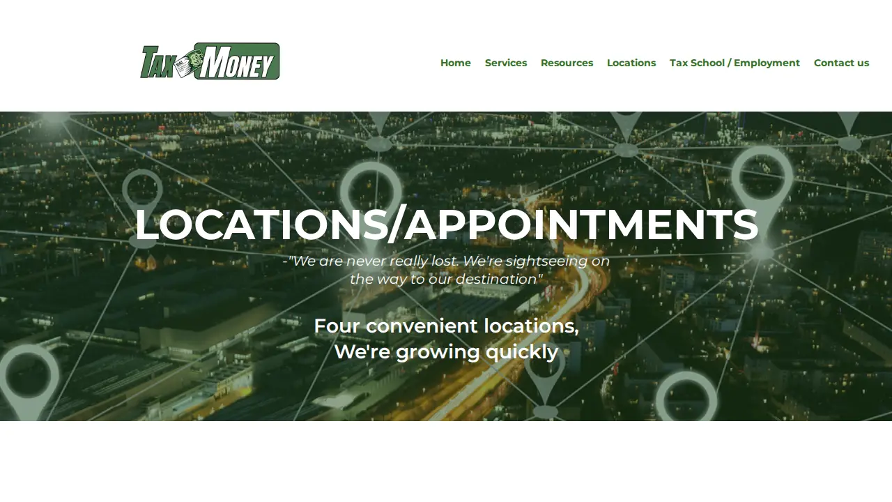 Tax Money Refund page