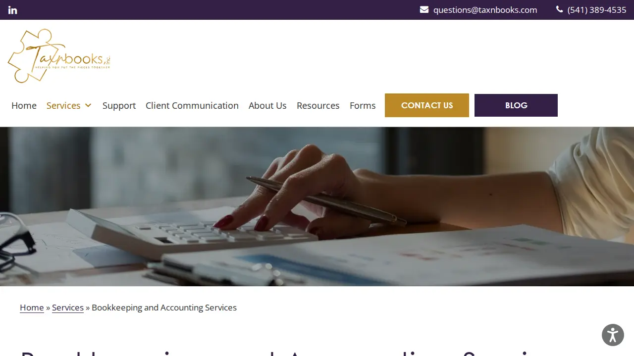 Taxnbooks, Inc. page
