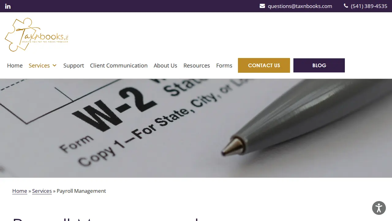 Taxnbooks, Inc. page