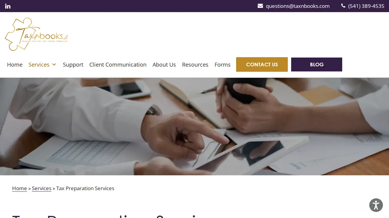 Taxnbooks, Inc. page