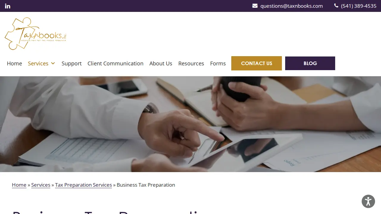 Taxnbooks, Inc. page