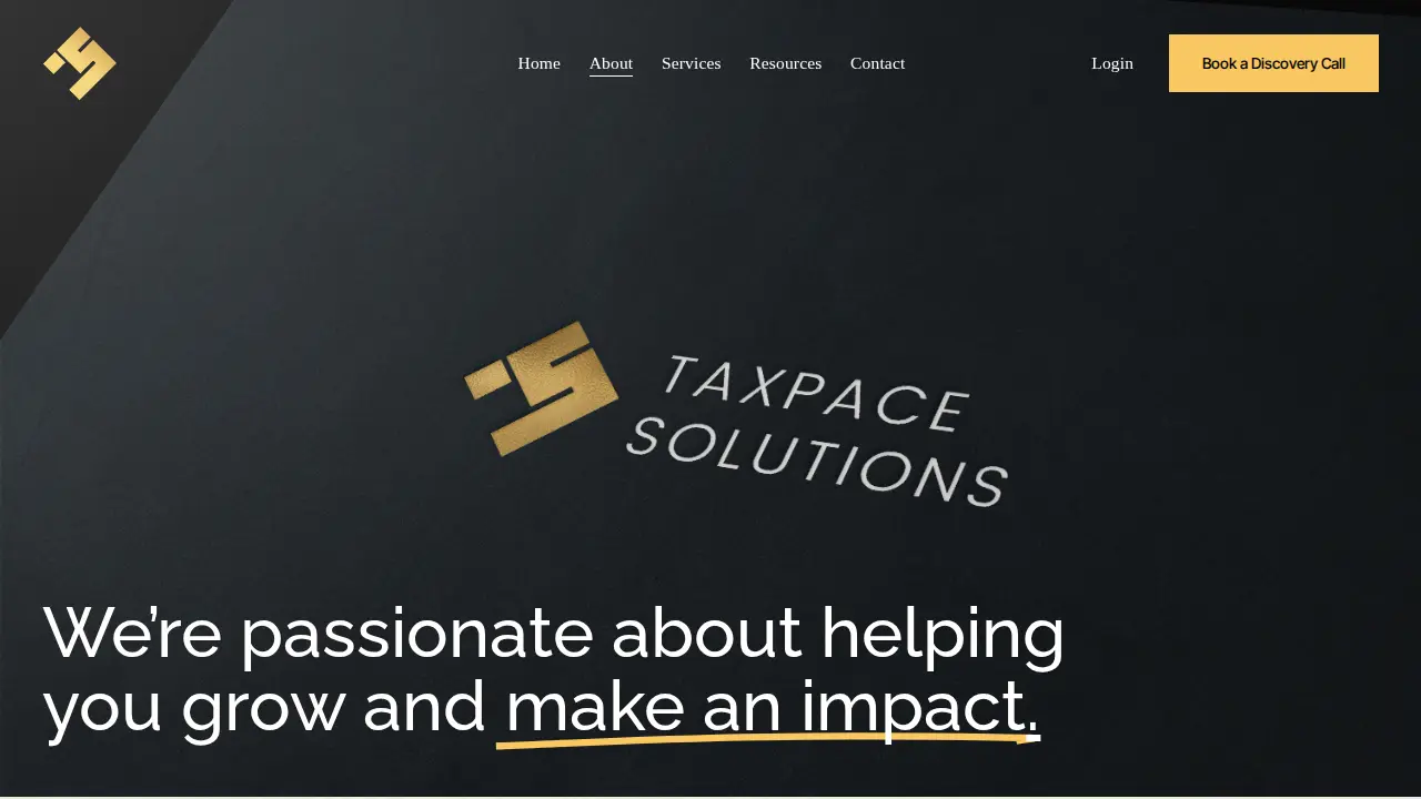 Taxpace Solutions page