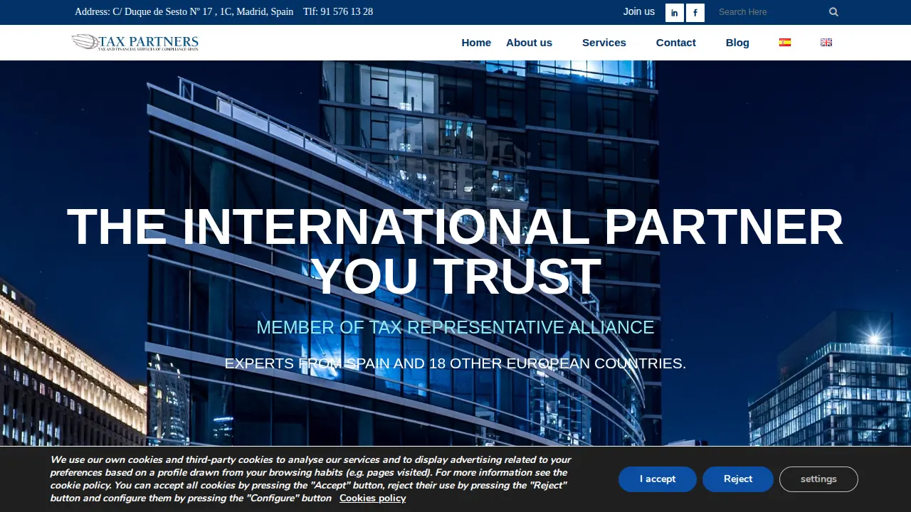 Tax and Financial Services of Compliance S.L. page