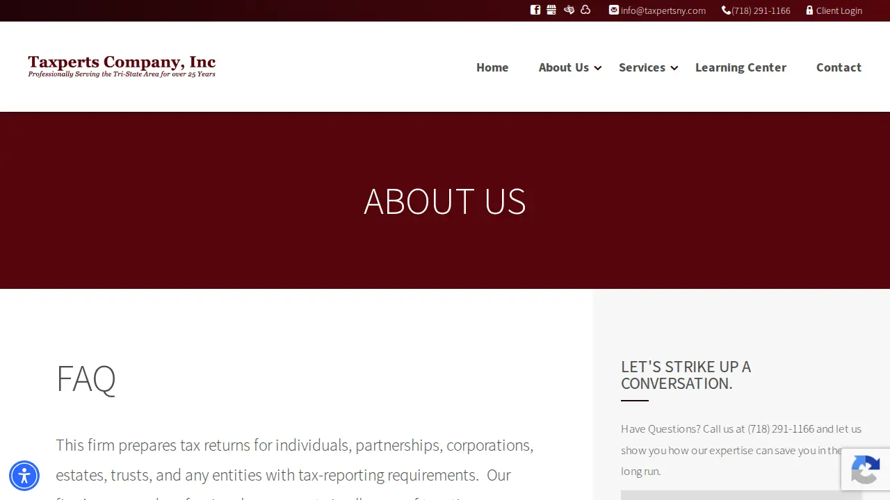 Taxperts Company, Inc. page