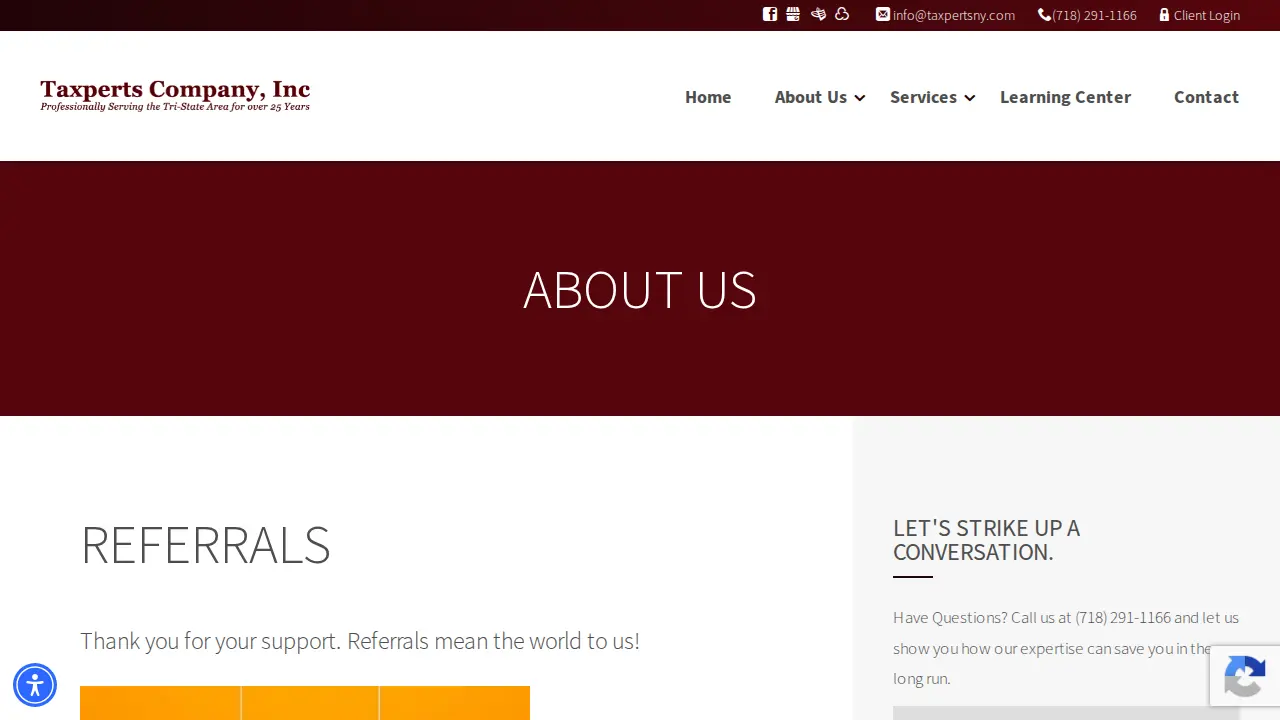 Taxperts Company, Inc. page