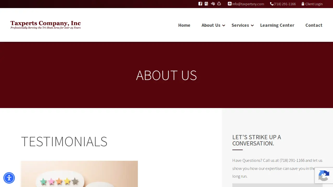 Taxperts Company, Inc. page