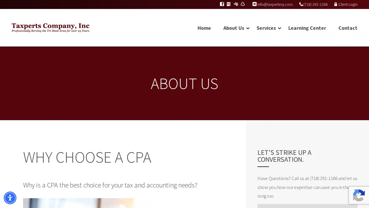 Taxperts Company, Inc. page