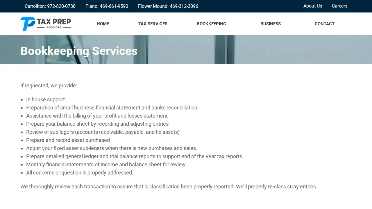 Tax Prep and More: Ramirez Accounting page