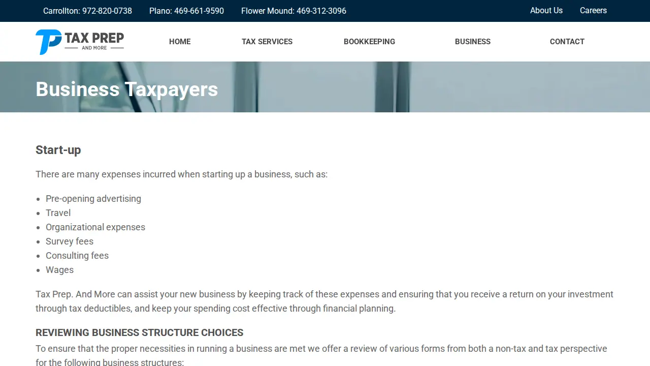 Tax Prep and More: Ramirez Accounting page