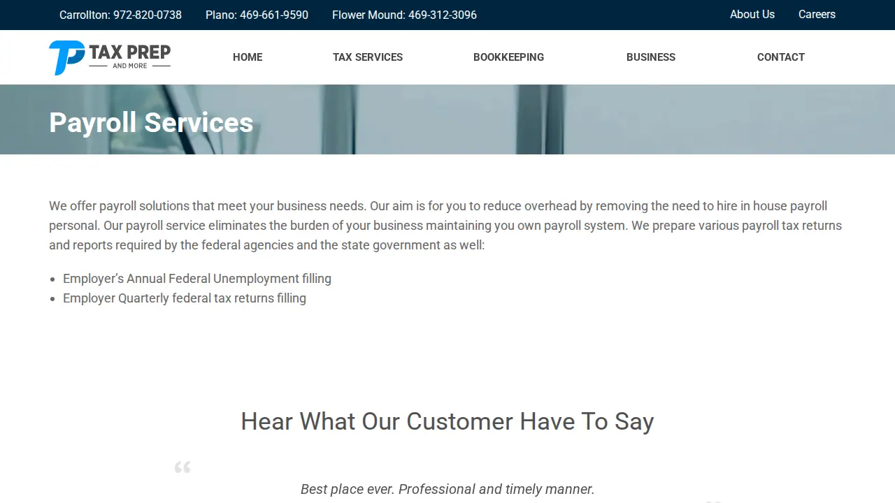 Tax Prep and More: Ramirez Accounting page