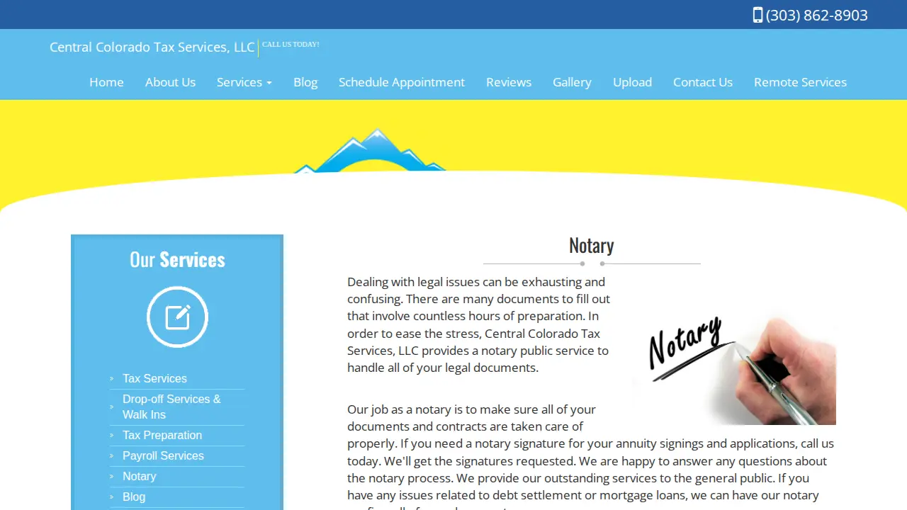 Central Colorado Tax Services, LLC page