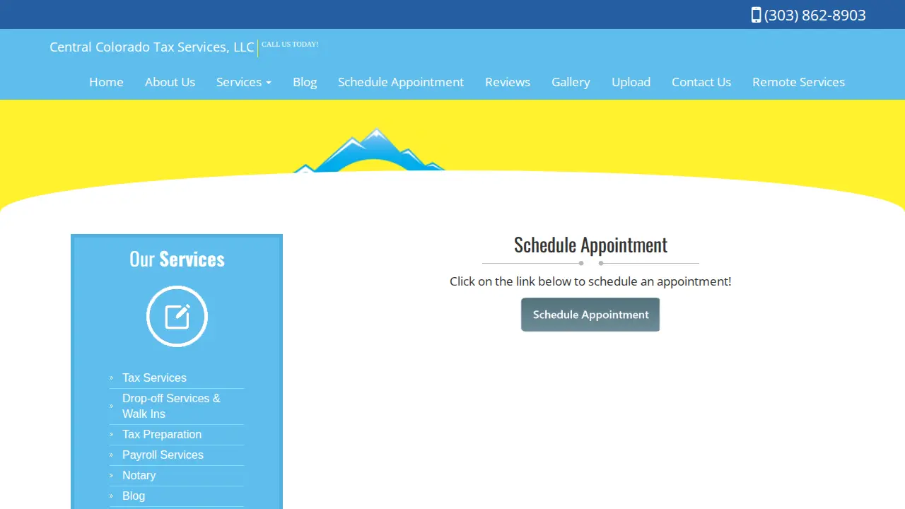 Central Colorado Tax Services, LLC page