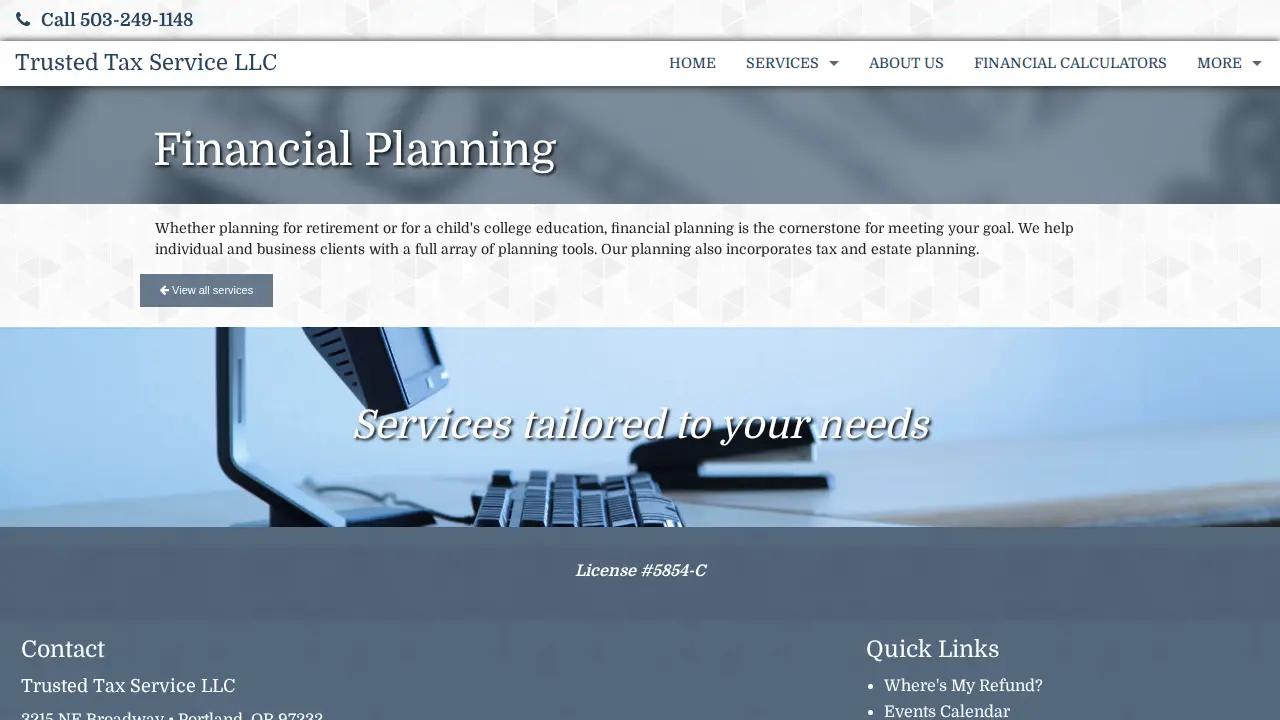 Trust Tax Service LLC page