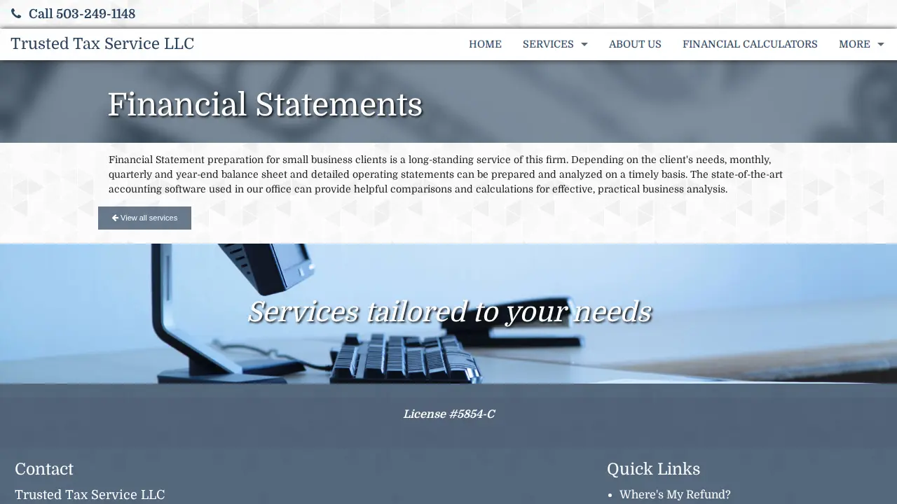 Trust Tax Service LLC page